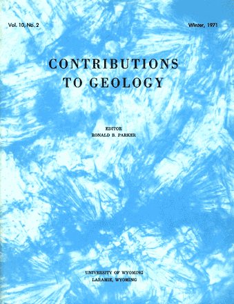 Contributions to Geology volume 10, number 2