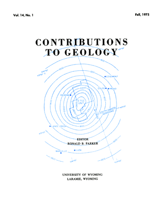 Contributions to Geology volume 14, number 1