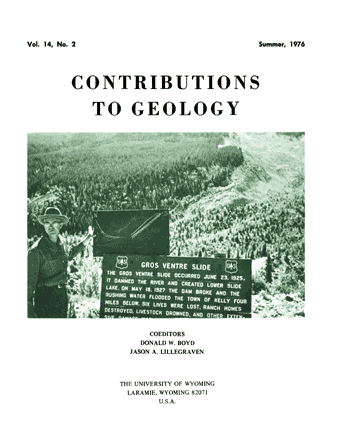 Contributions to Geology volume 14, number 2