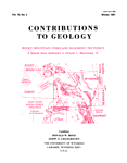 Contributions to Geology volume 19, number 2 cover