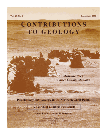 Contributions to Geology volume 32, number 1 cover