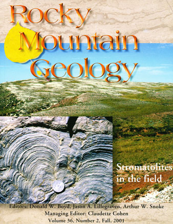 Rocky Mountain Geology cover volume 36, number 2