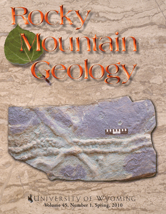 Rocky Mountain Geology cover volume 45, number 1