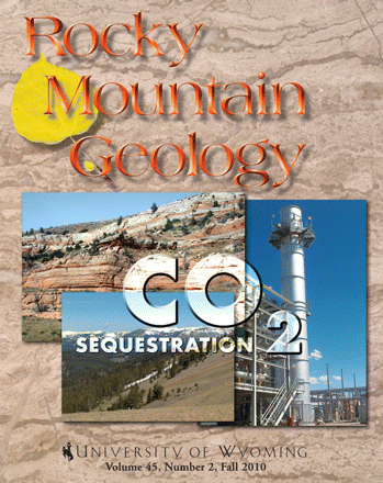 Rocky Mountain Geology cover volume 45 number 2