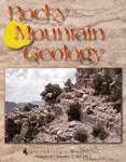 Rocky Mountain Geology cover volume 47, number 2