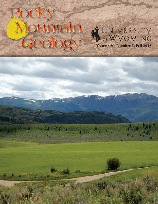 Rocky Mountain Geology cover volume 50, number 2