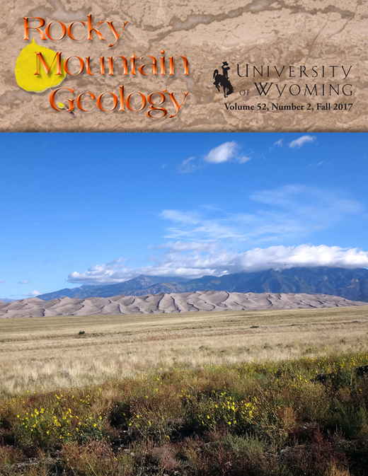 Rocky Mountain Geology cover volume 52, number 2