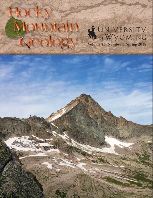 Rocky Mountain Geology cover volume 53, number 1