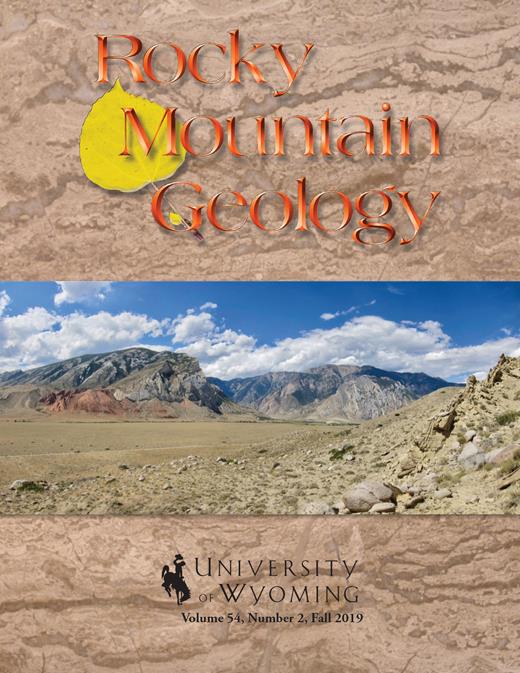 Rocky Mountain Geology volume 54 number 2